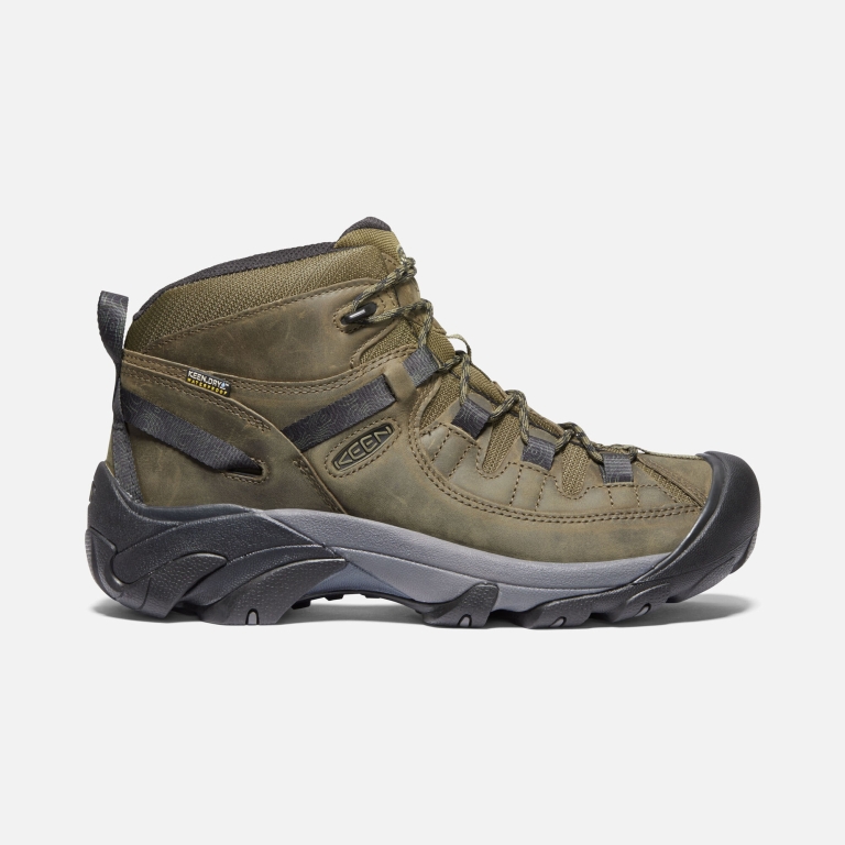 Keen Targhee II Mid Waterproof Boots - Men's Dark Olive Black Boots